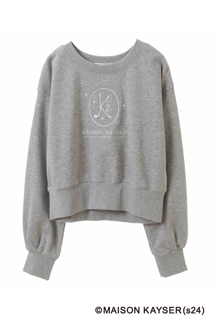 トランテアン ソン ドゥ モード/31 Sons de modeの【31 SONS DE MODE×MAISON KAYSER】刺しゅうロゴスウェット(ライトグレー/0064051)