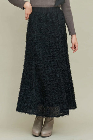 サカイ サテン シフォン ミックス スカート ロングスカートの通販