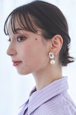 ビジューパールイヤリング