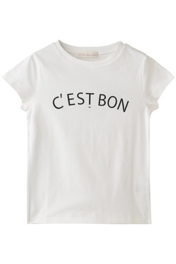 31 Sons de mode トランテアン ソン ドゥ モード C'ESTBONロゴTシャツ オフホワイト