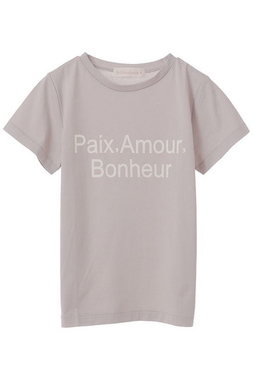 31 Sons de mode トランテアン ソン ドゥ モード 【予約販売】Paix・Amour・Bonheur Tシャツ ライトグレー