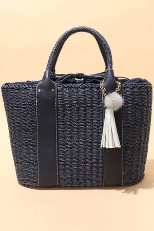 トランテアン ソン ドゥ モード/31 Sons de modeのチャーム付かごバッグ(ラージサイズ)