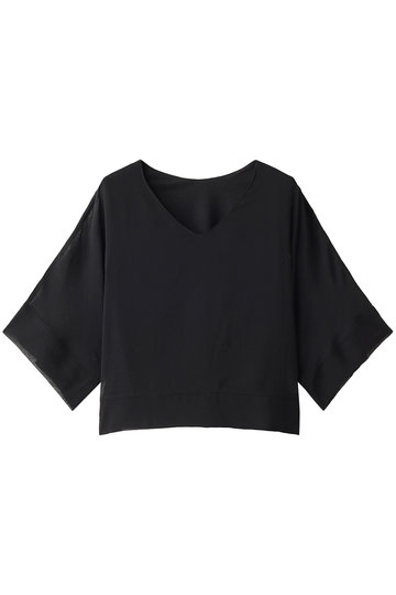 SALE 【40%OFF】 31 Sons de mode トランテアン ソン ドゥ モード シアーレイヤーブラウスT ブラック