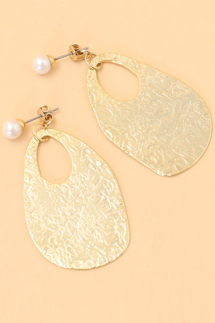 SALE 【30%OFF】 31 Sons de mode トランテアン ソン ドゥ モード メタルプレートピアス ゴールド
