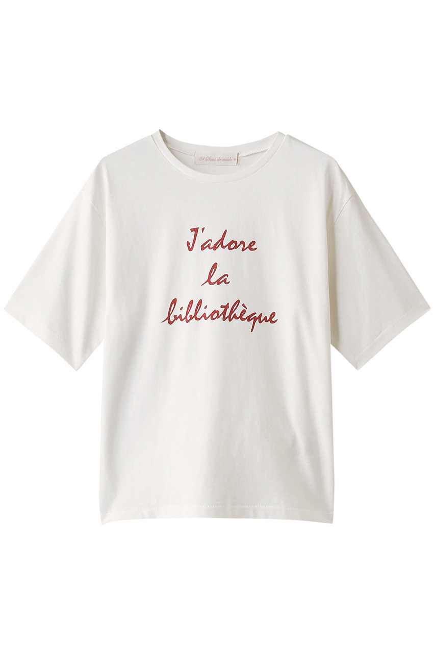 31 Sons de mode トランテアン ソン ドゥ モード ロゴリラックスTシャツ オフホワイト