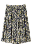 フラワープリントプリーツスカート