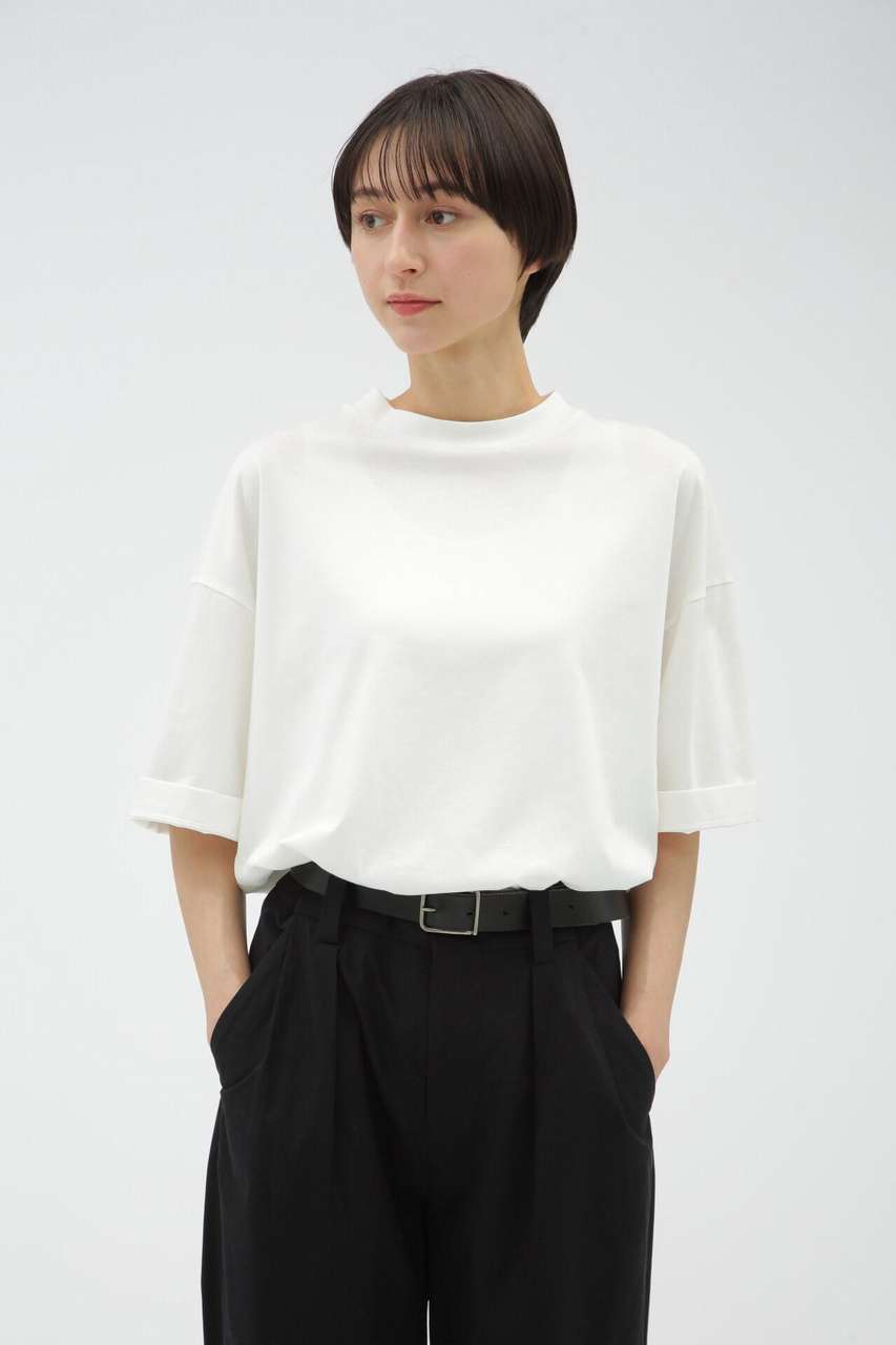 マーガレット・ハウエル/MARGARET HOWELLのLIGHT DENSE COTTON JERSEY(ホワイト/5785168006)