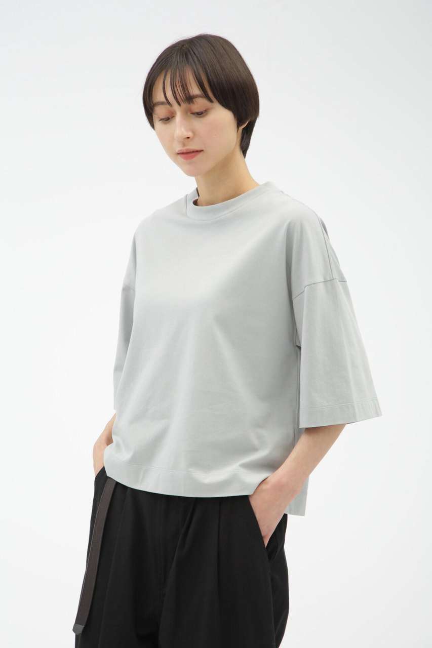 マーガレット・ハウエル/MARGARET HOWELLのLIGHT DENSE COTTON JERSEY(ブルー/5785168006)