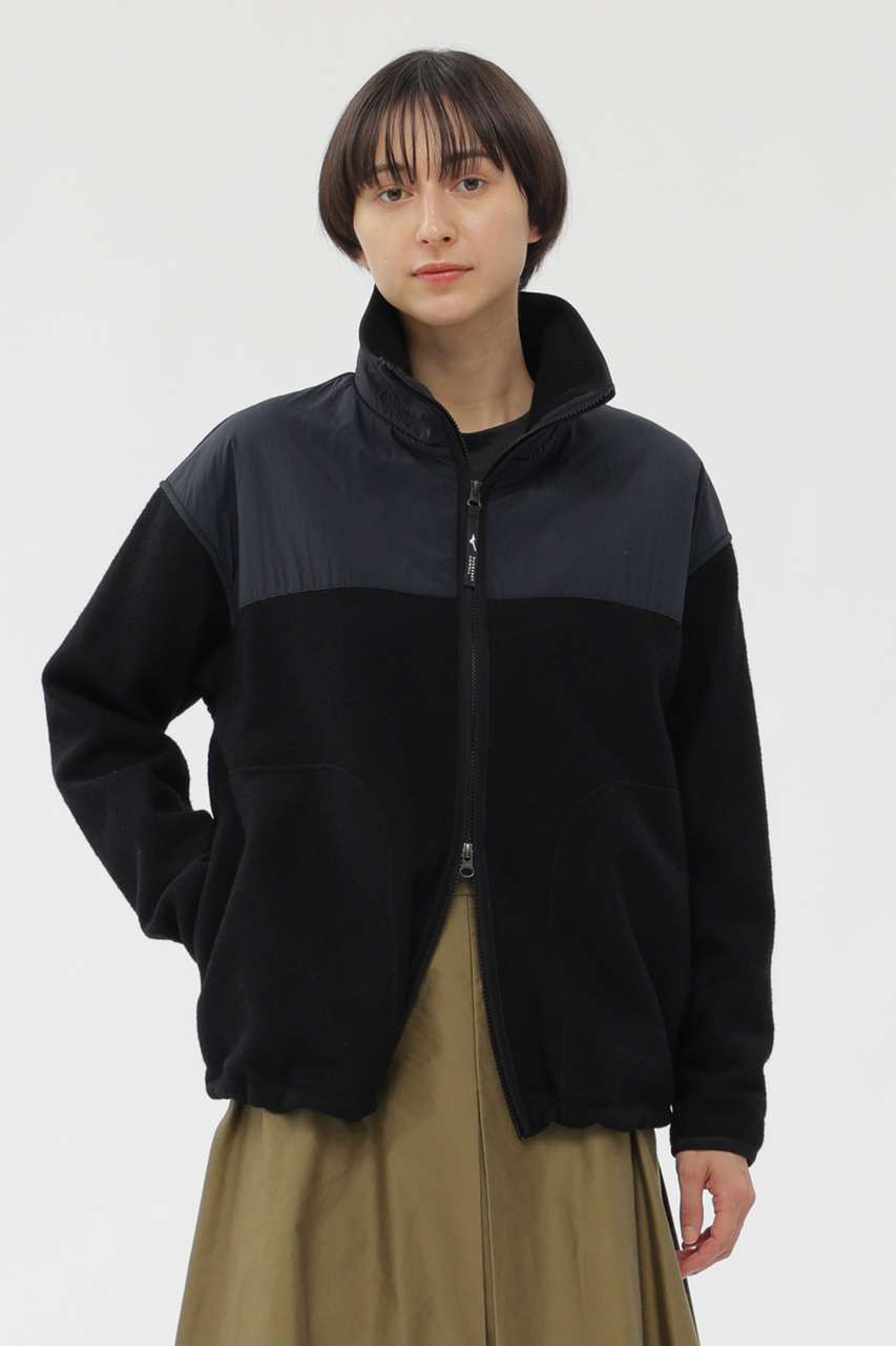 マーガレット・ハウエル/MARGARET HOWELLのWOOL NYLON COMPRESSED JERSEY BLOUSON(ブラック/5785217005)
