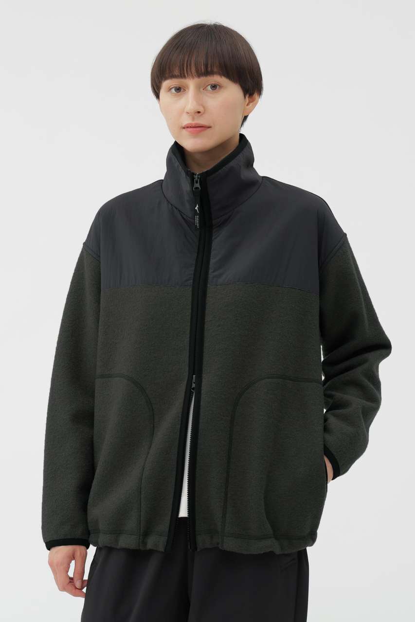 マーガレット・ハウエル/MARGARET HOWELLのWOOL NYLON COMPRESSED JERSEY BLOUSON(グリーン/5785217005)