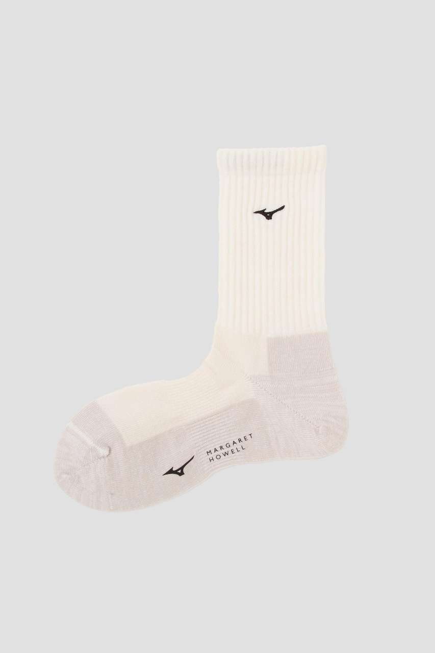 マーガレット・ハウエル/MARGARET HOWELLのWOOLEN BREATH THERMO SOCKS(ホワイト/5785235001)