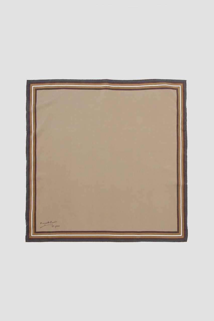 マーガレット・ハウエル/MARGARET HOWELLのARCHIVE BORDER SCARF(ブラウン/5785278202)