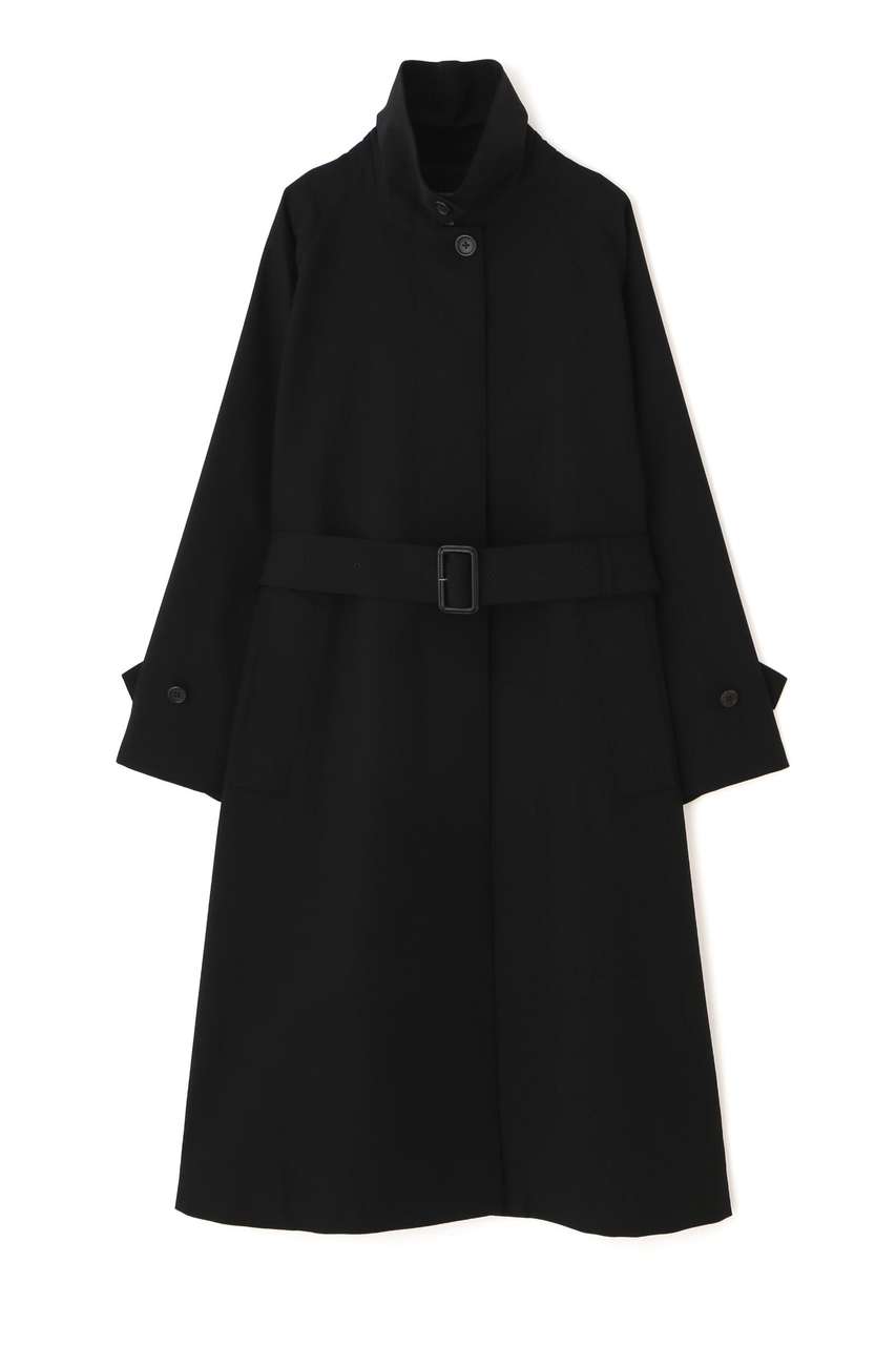 MARGARET HOWELL(マーガレット・ハウエル)｜WOOL POPLIN COAT/ブラック
