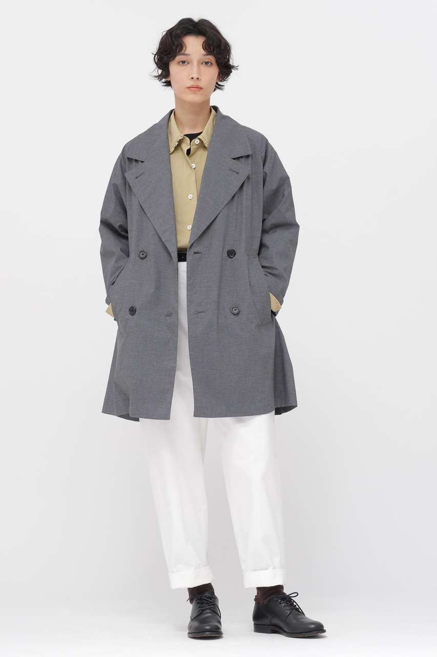 美品 マーガレットハウエル　 2020SS モッズコート　 ライトグレー　綿　Ⅰ MARGARET HOWELL(マーガレット・ハウエル)｜FINE COTTON COATING COAT