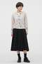 BARATHEA WOOL BLEND SKIRT マーガレット・ハウエル/MARGARET HOWELL ブラック
