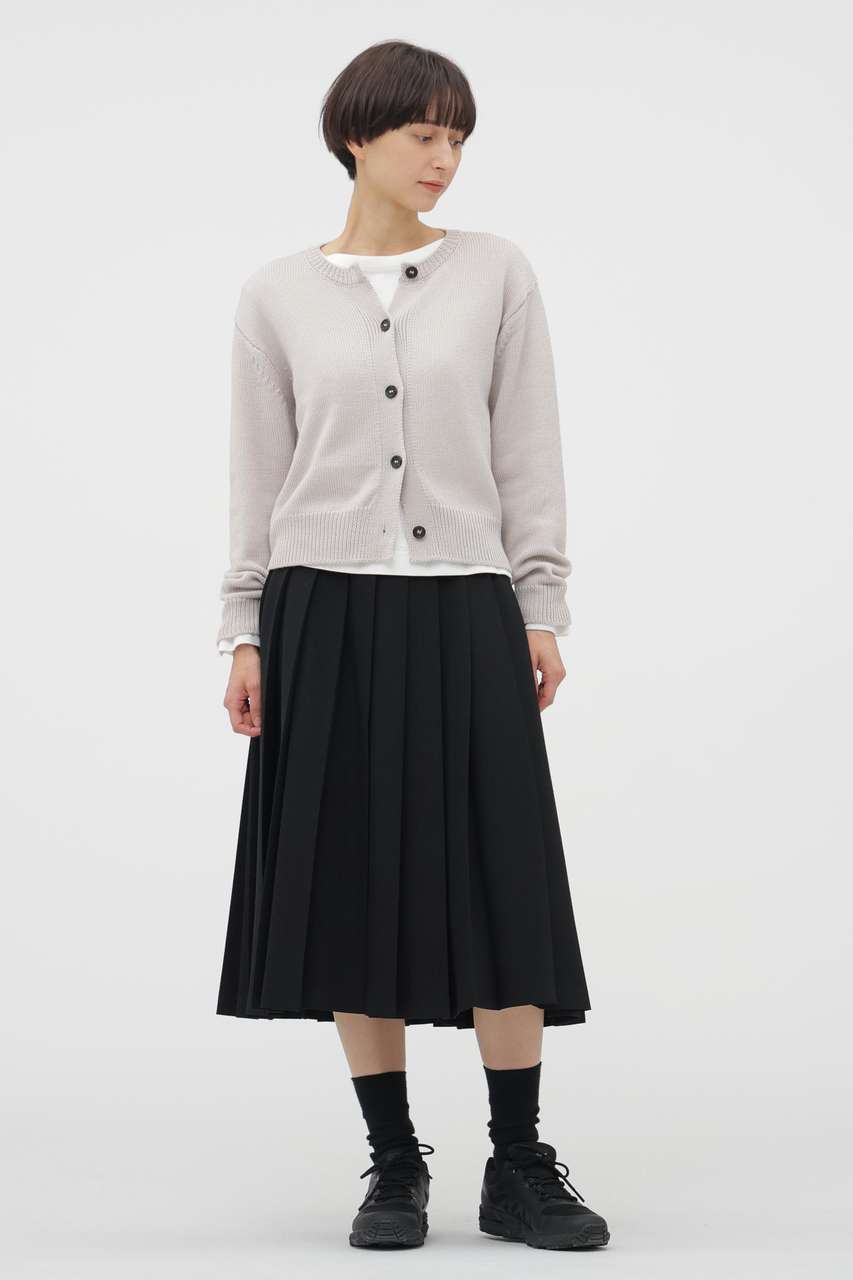 マーガレット・ハウエル/MARGARET HOWELLのBARATHEA WOOL BLEND SKIRT(ブラック/5786132201)