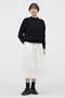 SOFT BRUSHED COTTON TWILL SKIRT マーガレット・ハウエル/MARGARET HOWELL ホワイト