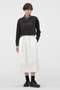 SOFT BRUSHED COTTON TWILL SKIRT マーガレット・ハウエル/MARGARET HOWELL