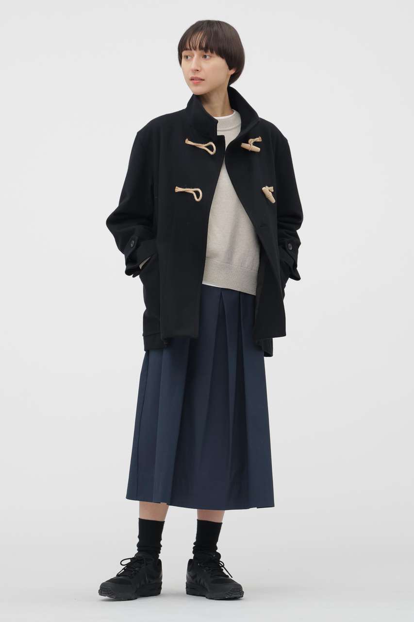 マーガレット・ハウエル/MARGARET HOWELLのSOFT BRUSHED COTTON TWILL SKIRT(ブルー/5786132202)