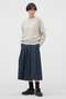 SOFT BRUSHED COTTON TWILL SKIRT マーガレット・ハウエル/MARGARET HOWELL