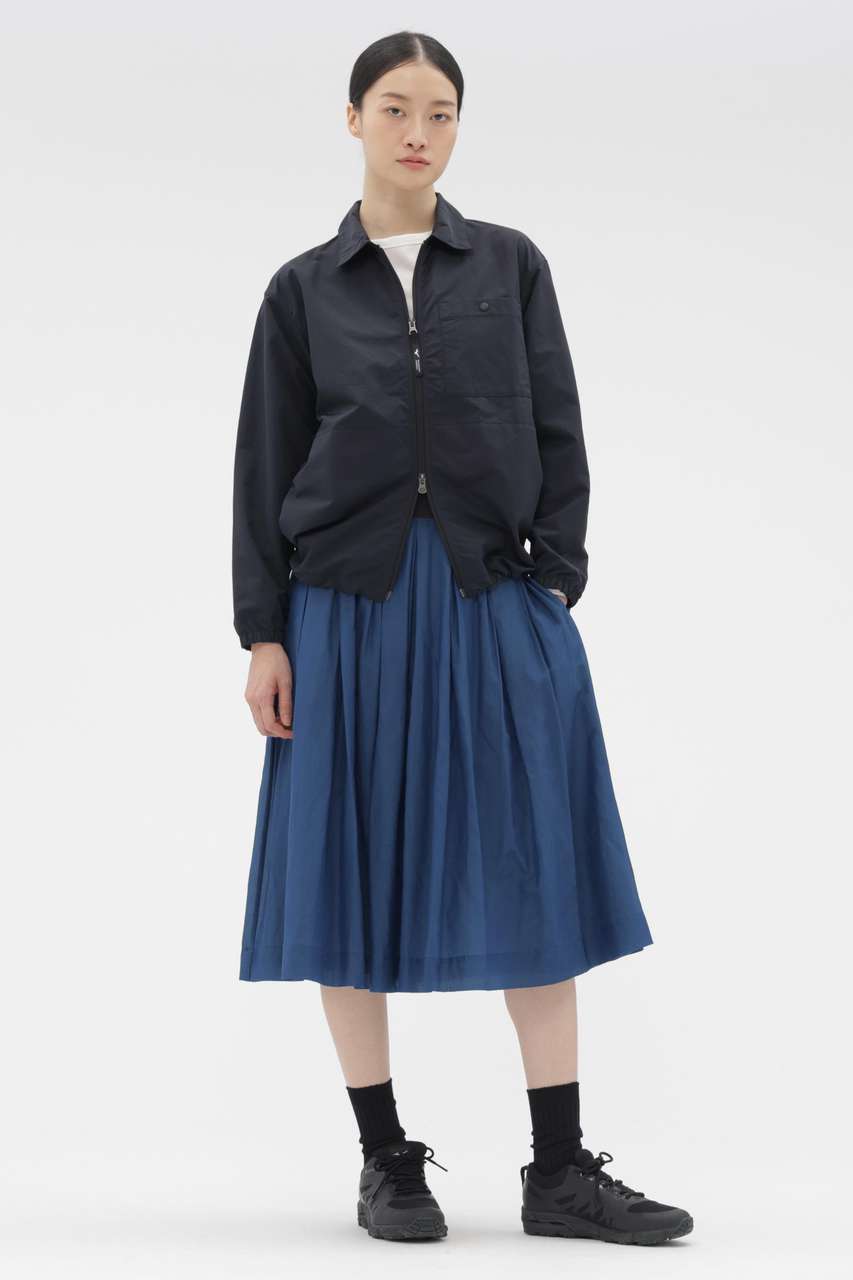 マーガレット・ハウエル/MARGARET HOWELLのSHEER COTTON SILK SKIRT(ブルー/5786132204)