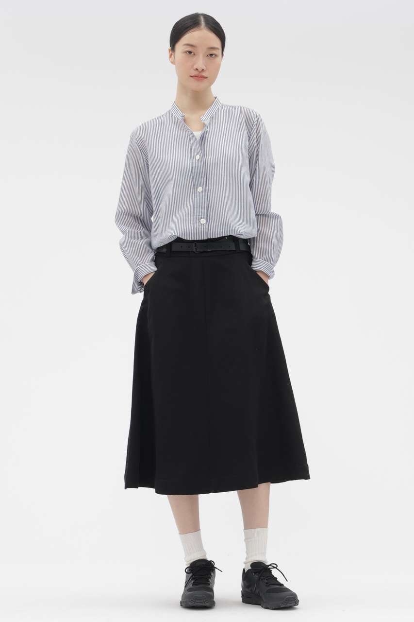 マーガレット・ハウエル/MARGARET HOWELLのRAYON LINEN TWILL SKIRT(ブラック/5786132205)