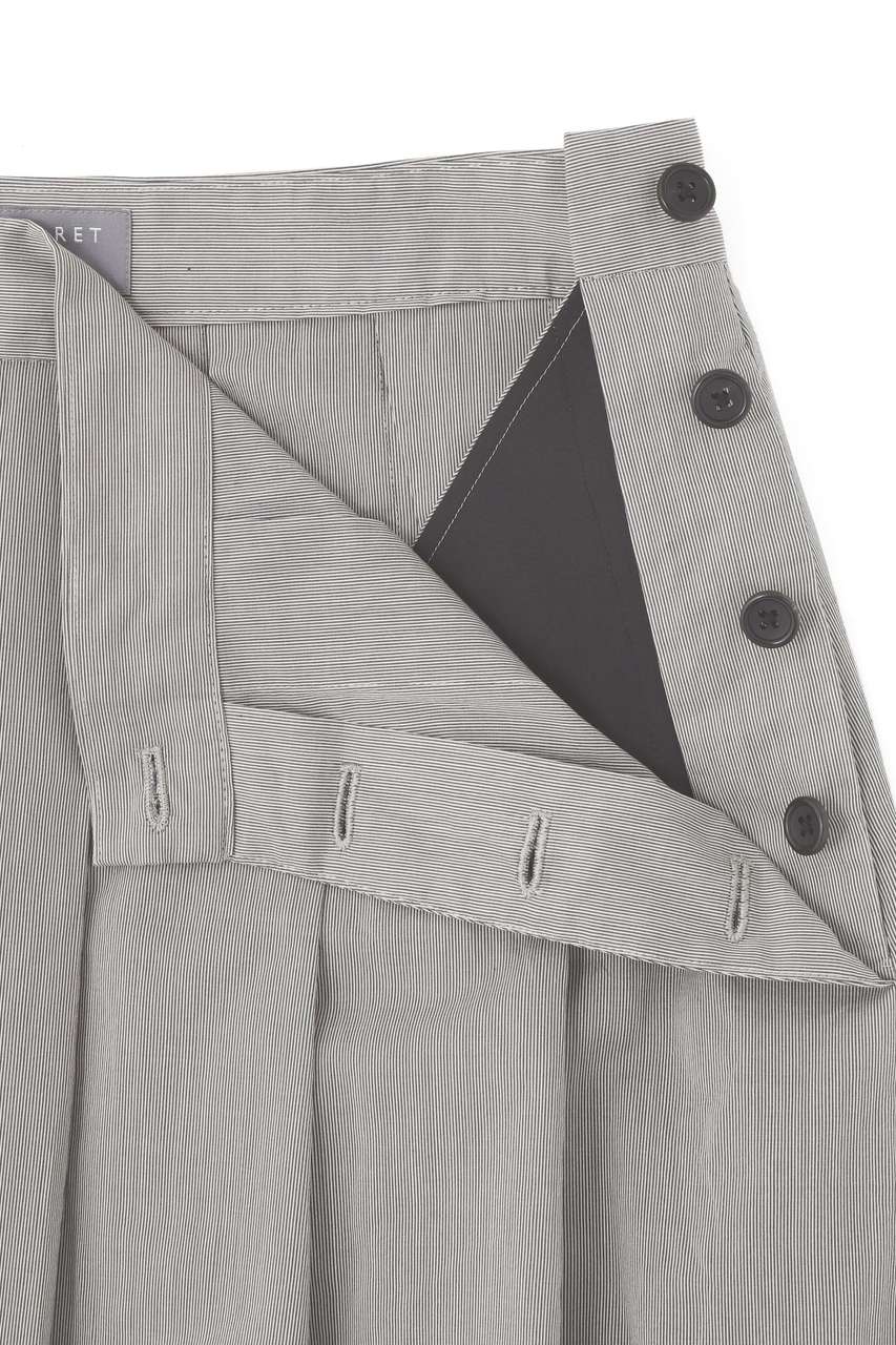 MARGARET HOWELL(マーガレット・ハウエル)｜FINE STRIPE COTTON SILK