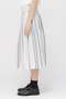 BOLD STRIPE COTTON LINEN SKIRT マーガレット・ハウエル/MARGARET HOWELL