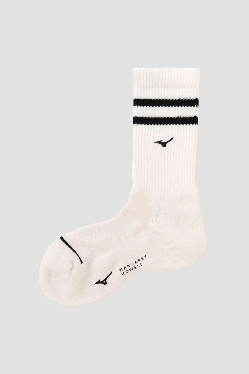マーガレット・ハウエル/MARGARET HOWELLのSTRIPE SPORTS SOCKS(ホワイト/5786135003)
