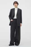 CRISP WOOL PLAINWEAVE TROUSERS