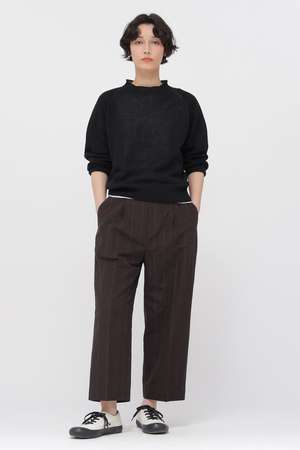 マーガレット・ハウエル/MARGARET HOWELLのPRINCE OF WALES CHECK COTTON LINEN TROUSERS(110600/110601)