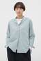 SIMPLE STRIPE COTTON SHIRT マーガレット・ハウエル/MARGARET HOWELL ブルー