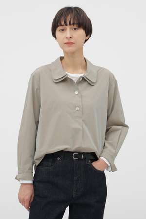 マーガレット・ハウエル/MARGARET HOWELLのCHAMBRAY COTTON POPLIN SHIRT(110400/110403)
