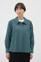 CHAMBRAY COTTON POPLIN SHIRT マーガレット・ハウエル/MARGARET HOWELL グリーン