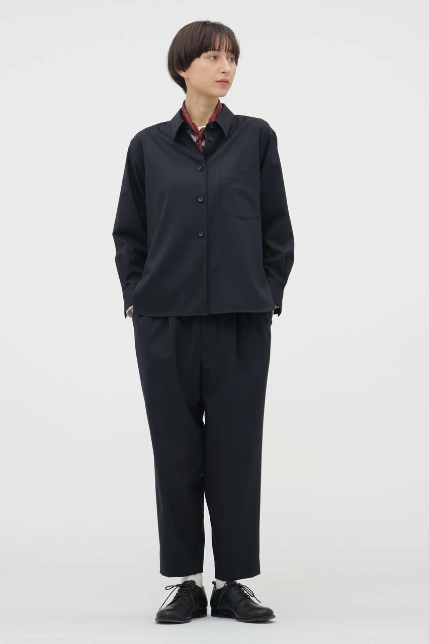 MARGARET HOWELL(マーガレット・ハウエル)｜WORSTED WOOL POPLIN SHIRT