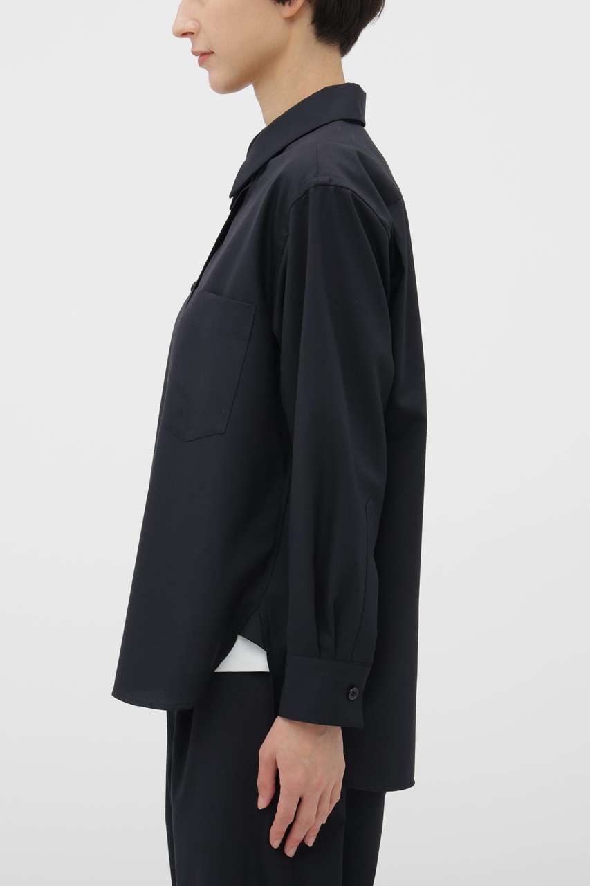 MARGARET HOWELL(マーガレット・ハウエル)｜WORSTED WOOL POPLIN SHIRT