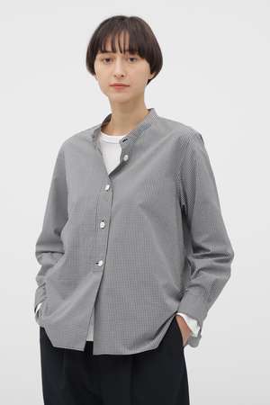 マーガレット・ハウエル/MARGARET HOWELLのCOTTON CHECK SHIRT(110400/110403)