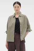 WIDE STRIPE COTTON SHIRT