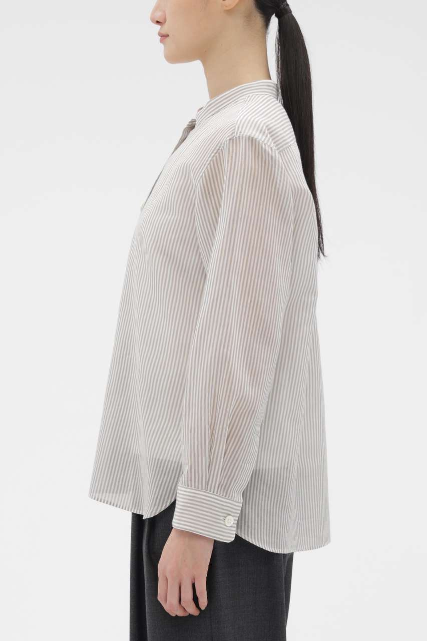 MARGARET HOWELL(マーガレット・ハウエル)｜COTTON SILK STRIPE SHIRT