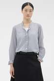 COTTON SILK STRIPE SHIRT