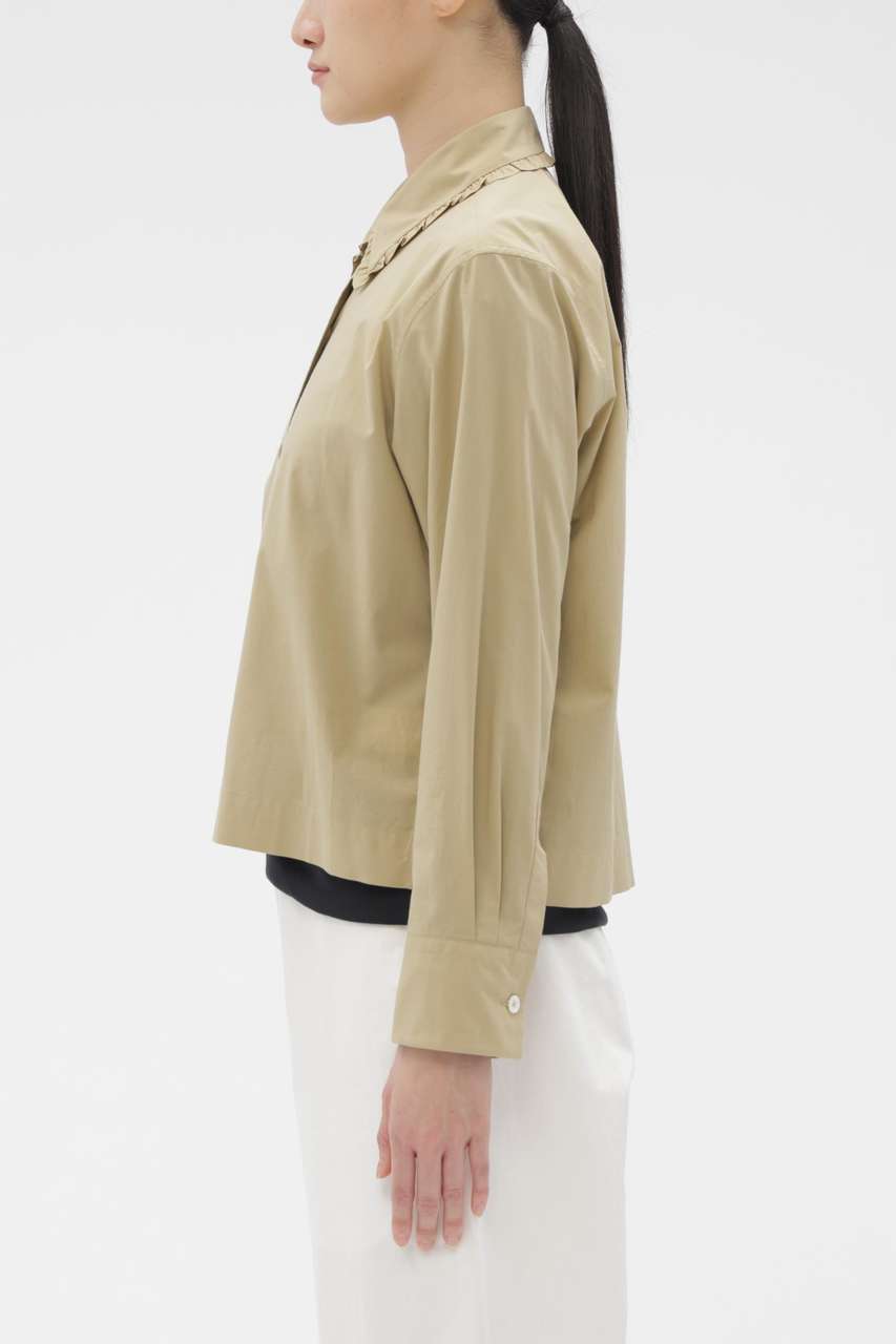 【美品】MARGARET HOWELL シャツ サイズI イエロー　春　夏 MARGARET HOWELL（マーガレットハウエル）カジュアルシャツ 黄 サイズ
