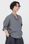 SHIRTING LINEN SHIRT マーガレット・ハウエル/MARGARET HOWELL グレー