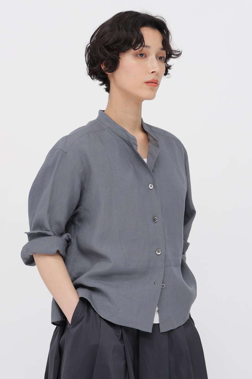 マーガレット・ハウエル/MARGARET HOWELLのSHIRTING LINEN SHIRT(グレー/5786153211)
