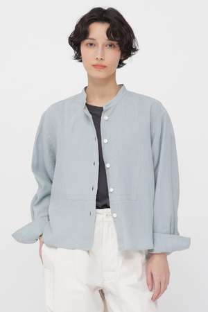 マーガレット・ハウエル/MARGARET HOWELLのSHIRTING LINEN SHIRT(110400/110403)