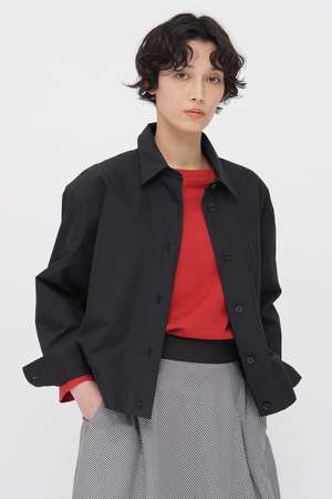 マーガレット・ハウエル/MARGARET HOWELLのCOTTON NYLON POPLIN SHIRT(110400/110403)