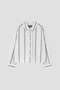 BOLD STRIPE COTTON LINEN SHIRT マーガレット・ハウエル/MARGARET HOWELL