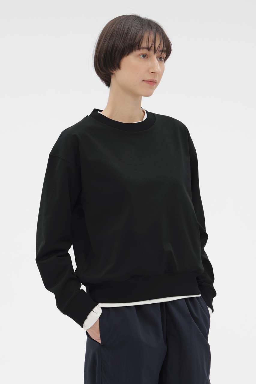 マーガレット・ハウエル/MARGARET HOWELLのHIGHDENCE POLYESTER JERSEY TOP(ブラック/5786154002)