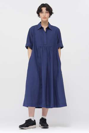 マーガレット・ハウエル/MARGARET HOWELLのSHIRTING LINEN DRESS(110500/110503)