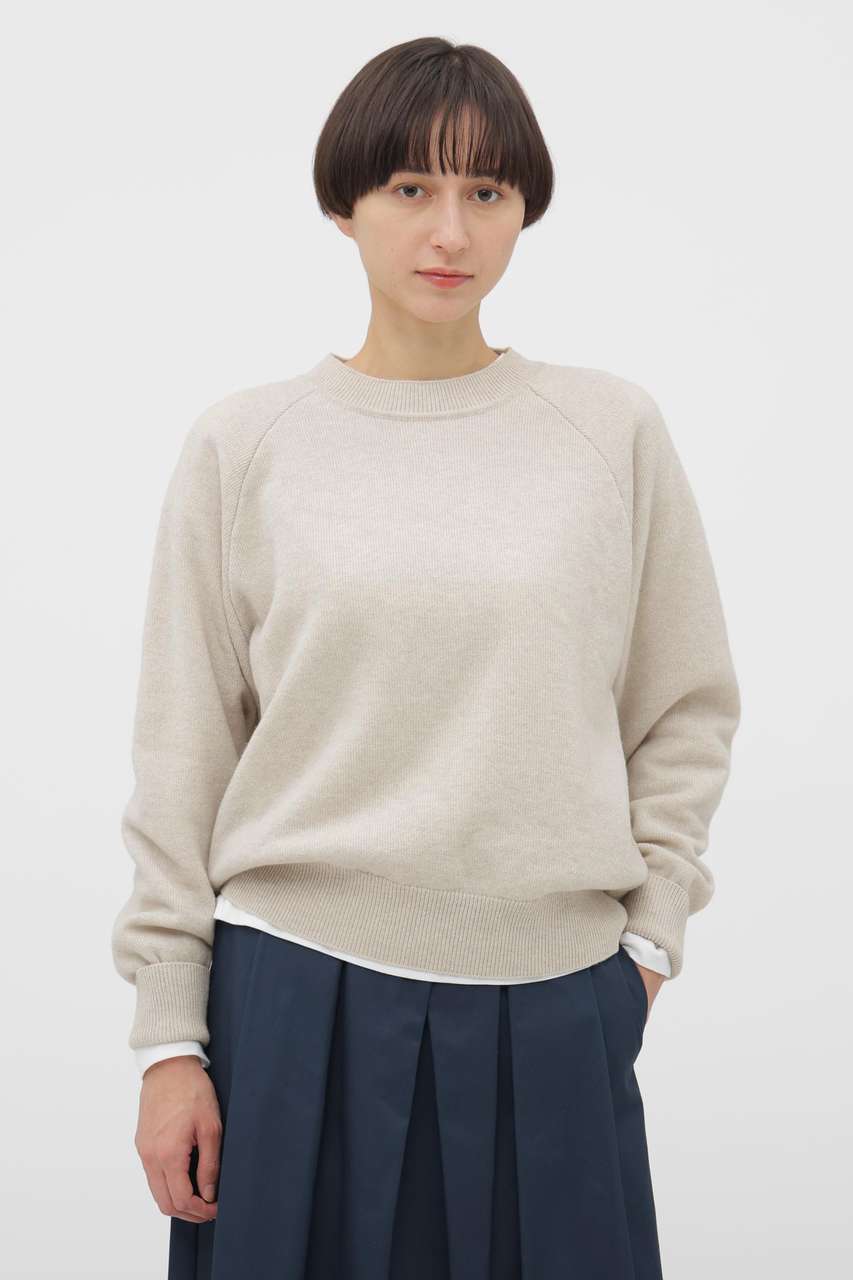 マーガレット・ハウエル/MARGARET HOWELLのFINE WOOL LOOPBACK KNITWEAR(グレー/5786163201)