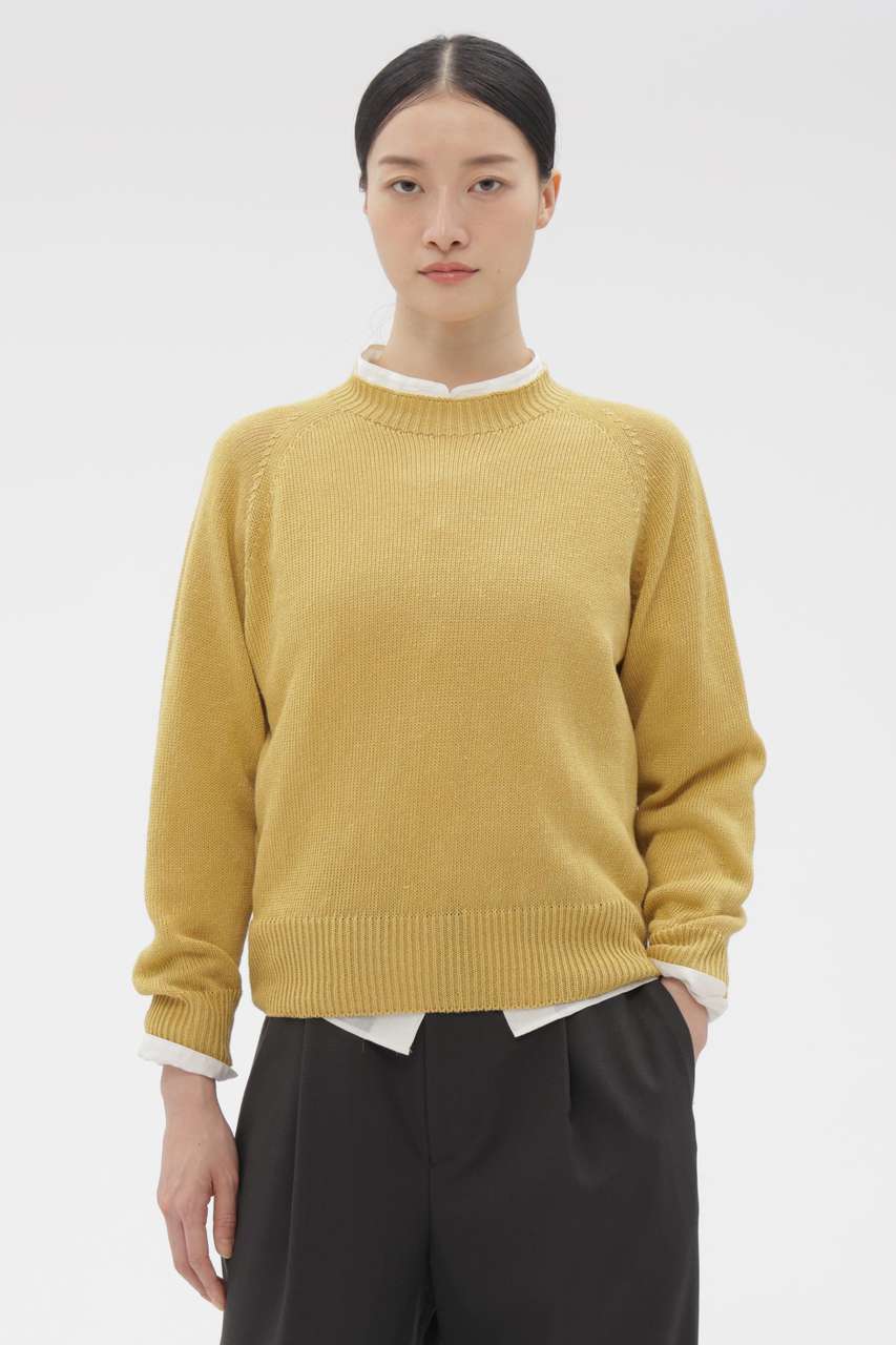 マーガレット・ハウエル/MARGARET HOWELLのLINEN COTTON KNITWEAR(イエロー/5786163204)
